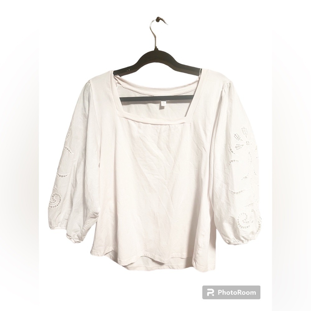 LC Lauren Conrad white blouse